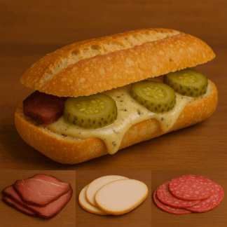 Le Truffe (jambon ou salami ou poulet)